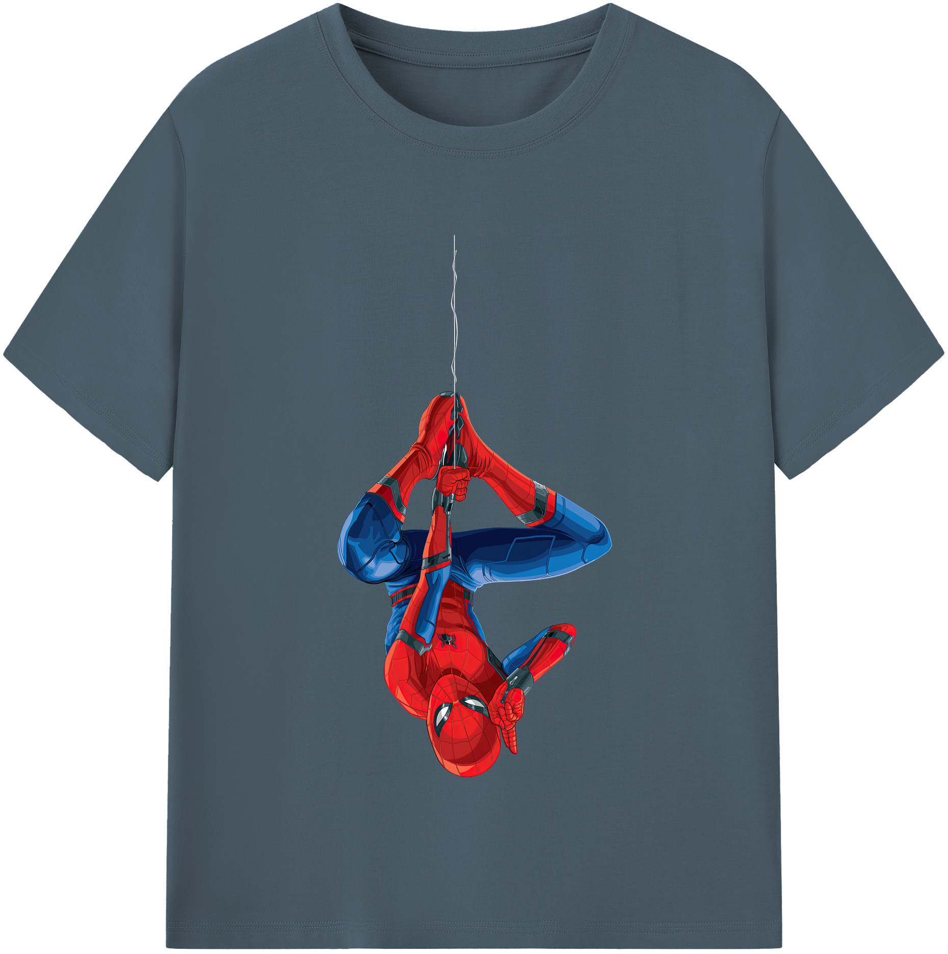 （画像用） Spider Man スパイダーマン 綿100％半袖Tシャツ（フロントプリント）